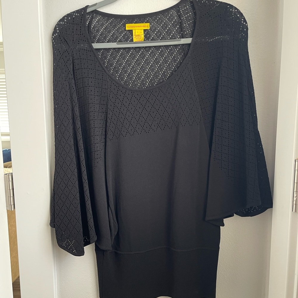 Black Catherine Malandrino Shirt
